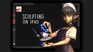 Sculpting Stylized Character On Ipad | Nomad Sculpt Tutorial