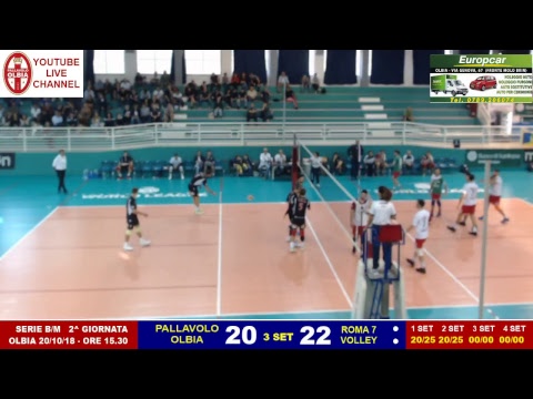 20/10/18 serie B - 2^g -  Pallavolo Olbia VS Roma7 - 0/3