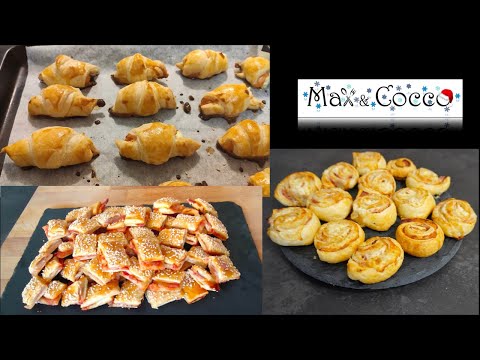 3 Ricette di SALATINI per APERITIVO di PASTA SFOGLIA - STUZZICHINI Sfiziosi per Natale #1