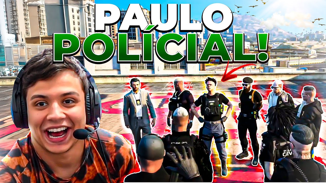 PAULINHO ENTROU NA POLICÍA CIVIL e JÁ É CORONEL! GTA RP (Modder clips)