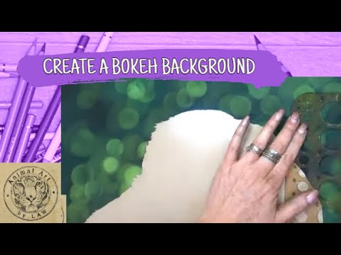 Create a Green Bokeh Background Using PanPastels - Timelapse