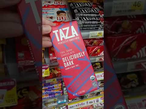 TAZA deliciously dark chocolate #taza #darkchocolate #shorts #youtubeshorts #sweets #viral