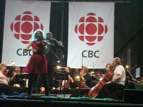 Natalie MacMaster with piper Kenneth MacKenzie & SNS Tall Ships 2017 Halifax, NS 7/29/17