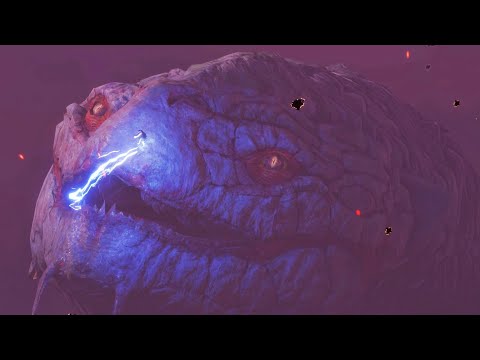 Thor Hits The World Serpent so hard he gets sent back in time - God of War Ragnarok