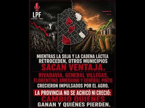 🚨 Una década después, el mapa productivo bonaerense muestra ganadores y perdedores
