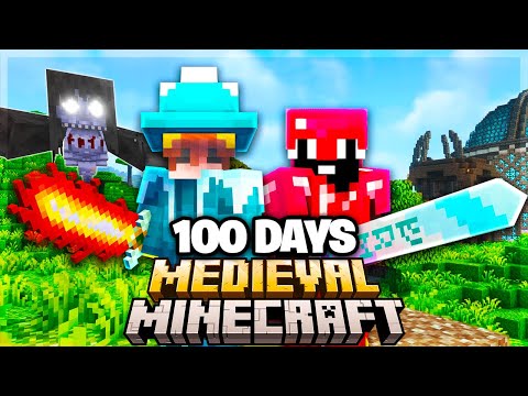 We Survived 100 Days In Medieval Minecraft.. Here's What Happened..