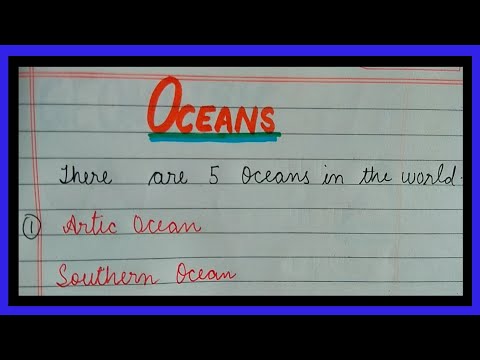 All oceans name | How many Oceans are in the world?