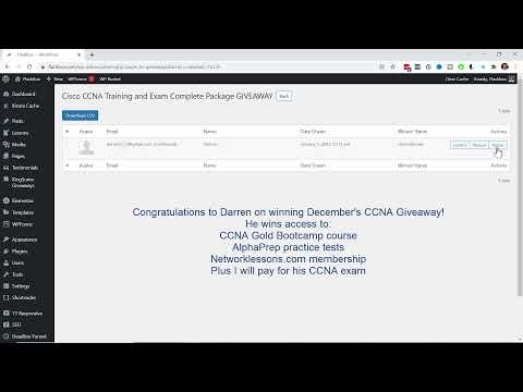 Cisco CCNA Exam Giveaway Draw - December 2021