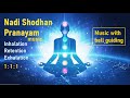 Nadi Shodhan Pranayam Music - Beginner 1:1:1(Inhalation-Retention-Exhalation)नाड़ी शोधन प्रा