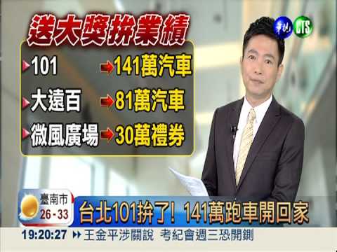 百貨週年慶起跑 台北101打頭陣