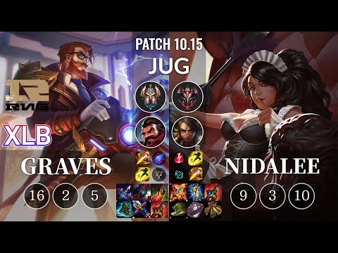 RNG XLB Graves vs Nidalee Jungle - KR Patch 10.15
