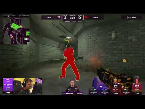 Faze Karrigan clutch 1v2 vs Forze