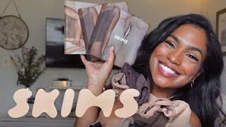 SKIMS ♡ HUGE TRY ON HAUL!! (first impressions shapewear, found my new FAV PIECES, honest review...)