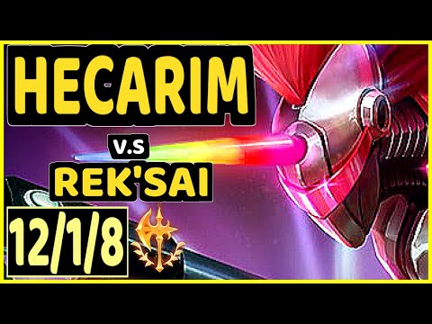 KIREI (HECARIM) vs REK'SAI - 12/1/8 KDA JUNGLE CHALLENGER GAMEPLAY - EUW