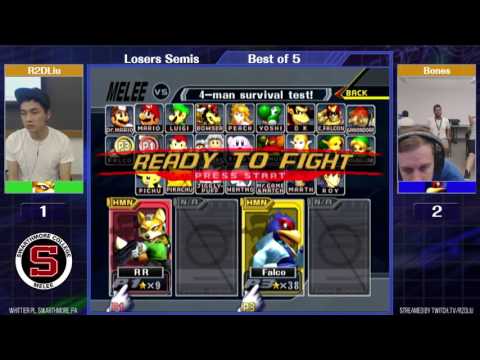 Event Match 22: R2DLiu (Fox) vs Bones (Falco) - Losers Semis