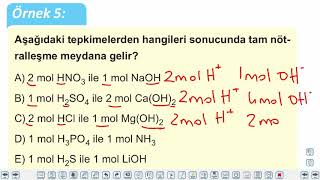 Eğitim Vadisi 10.Sınıf Kimya 16.Föy Asitlerin ve Bazların Tepkimeleri Konu Anlatım Videoları