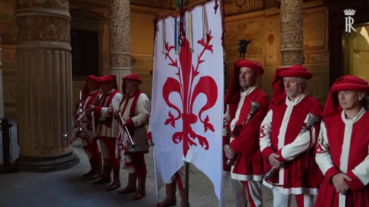 Mattarella all'apertura del Festival delle Regioni a Palazzo Vecchio a Firenze