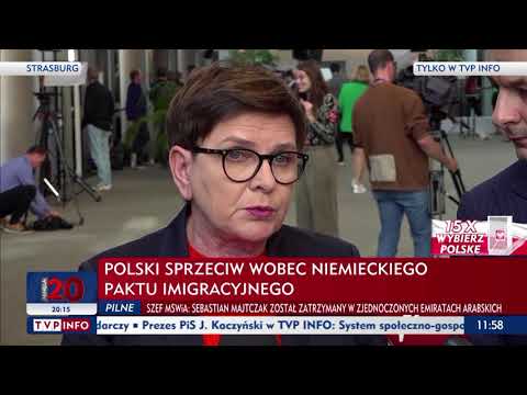 Beata Szydło: Nigdy nie zgodzimy się na przyjmowanie nielegalnych migrantów czy relokacje.