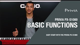 Video thumbnail for Privia PX-S1000 - basic functions by CASIO Music Europe