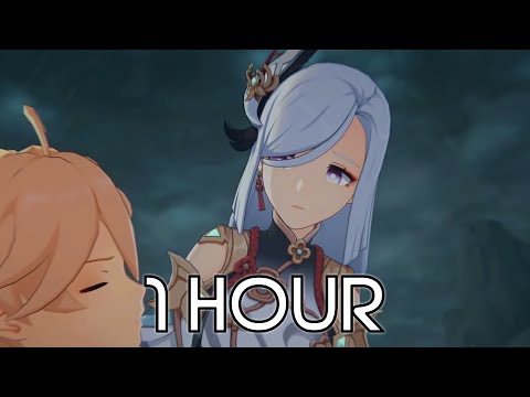 Shenhe Theme Music (Cutscene Ver.) 1 HOUR - Crane in the Wild (tnbee mix) | Genshin Impact