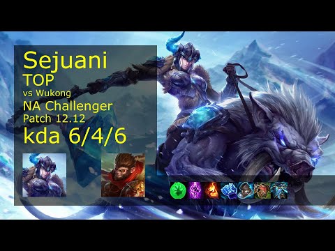 Rank 4 NA Sejuani Top: Sejuani vs Wukong