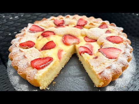 Video thumbnail: Tortë me Fruta të Freskëta – Pandispanjë dhe Krem Vaniljeje