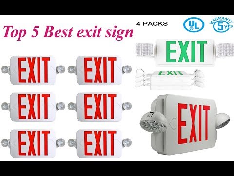 Top 5 Best exit sign