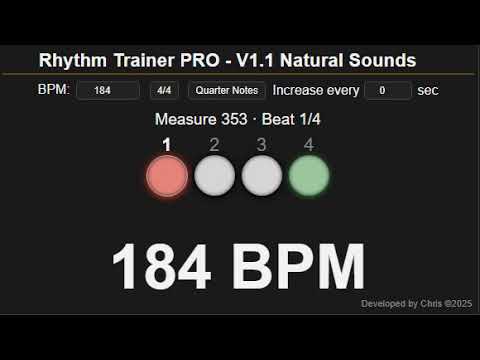 Metronome 184 BPM
