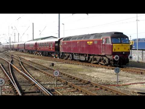 WCR 57001. 5Z73 'Royal Scotsman' ECS Move. Carnforth. 22/03/12.