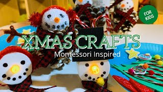 Christmas Crafts for Kids Montessori Inspired #montessoriwithhart