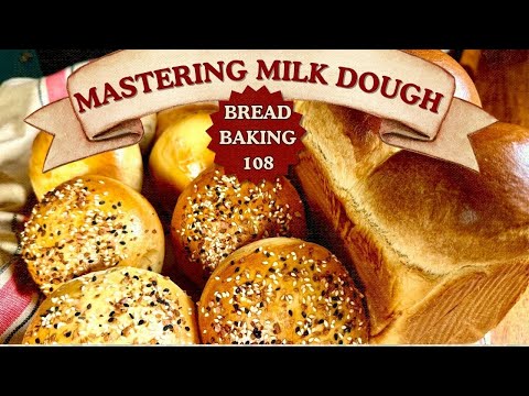 One Milk Dough, 2 Ways - Bread Baking 108 | Sandwich Loaf and Burger Buns