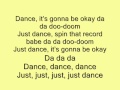 Vanilla Sky-Just Dance tekst/lyrics 