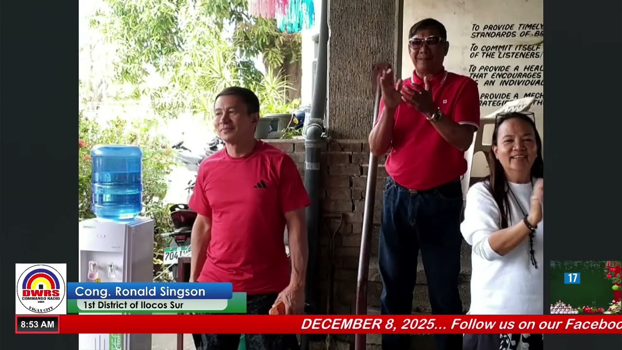 Congressman Ronald, Bimmisita Kadagiti Iskolarsna ditoy DWRS Commando Radio