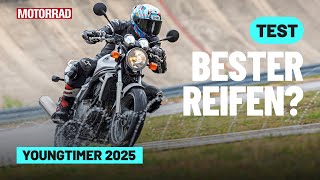 Youngtimer Motorcycle Tire Test 2025: Michelin vs. Bridgestone, Conti, Dunlop & Mitas