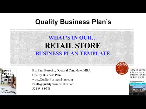 , title : 'What’s in our RETAIL STORE Business Plan Template by Paul Borosky, MBA.'