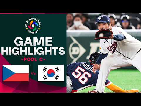 Czechia vs. Korea 2026 World Baseball Classic | Game Highlights