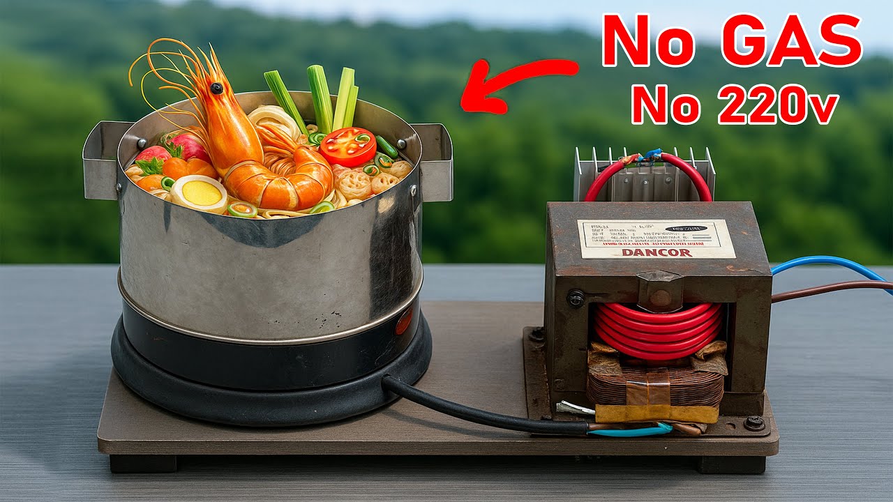 Free Stove FOREVER from old Kettle That Amazed Billions of People , No GAS , No 220v