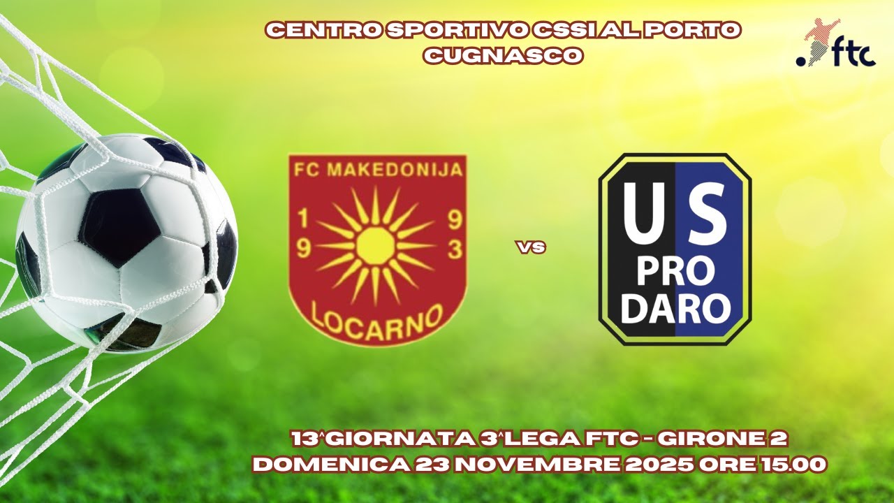 FC Makedonija Locarno vs US Pro Daro