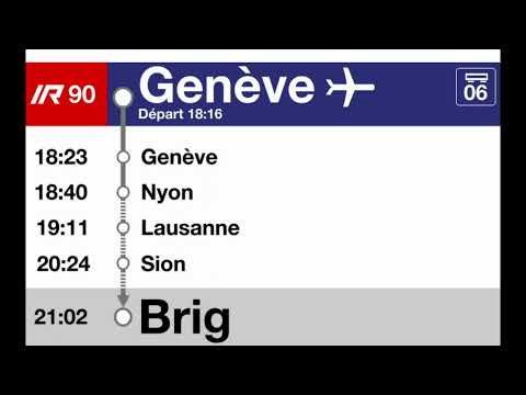 annonce CFF » IR90 Bienvenue à Genève-Aéroport (2023) | avec Gland! | SLBahnen