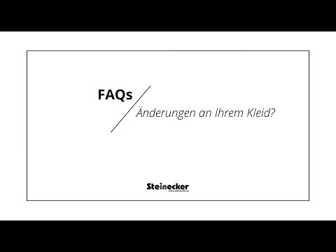 Änderungen an Ihrem Brautkleid