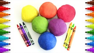 DIY- How To Make Play Dough At Home With Flour And Crayons 🖍| Clay Art For Kids | HooplaKidz How To
