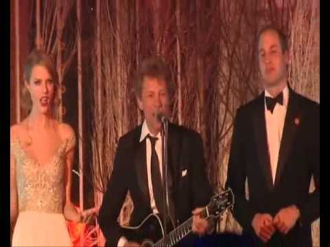 Bon Jovi, Prince William and Taylor Swift  LIVING ON A PRAYER