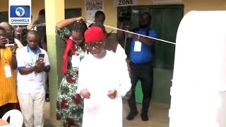 Okowa Votes In Delta, Hails Electoral Process