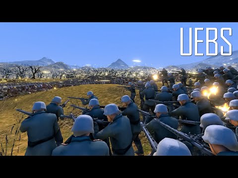 23.000 German Machine Guns vs 25.000 Romans- Ultimate Epic Battle Simulator 2- UEBS 2