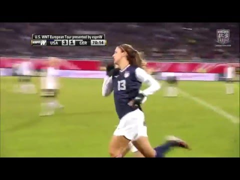USWNT - Alex Morgan Goal v. Germany (42nd Int'l Goal) - April 5, 2013 - Friendly