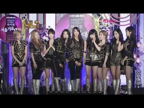 [120119] SNSD - 인기상 수상 Seoul Music Awards_소녀시대_少女時代