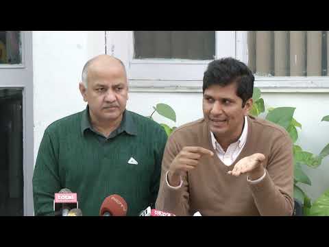 Dy CM Manish Sisodia & Mla Saurabh Bhardawaj Briefs on the Vidhan Sabha Session on 1984 Sikh Riots