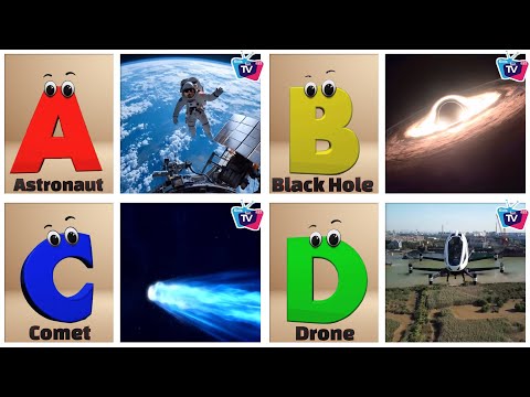 Space ABC Song | Nursery Rhymes for kids | Phonics for Kids @Kidsfuna2zTV