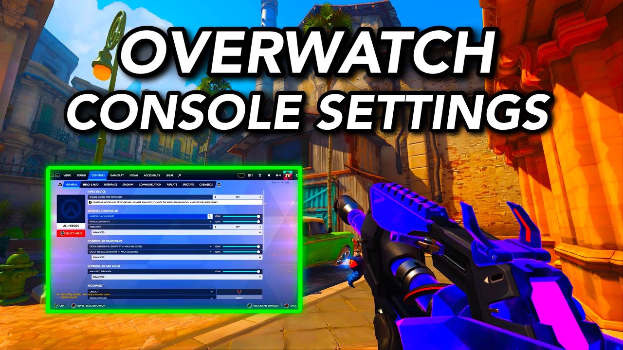 *BEST* Controller Settings For Overwatch | Console Guide
