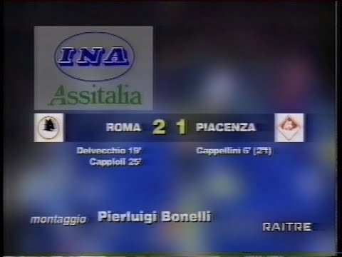 SERIE A 1995/1996: ROMA - PIACENZA 2-1
